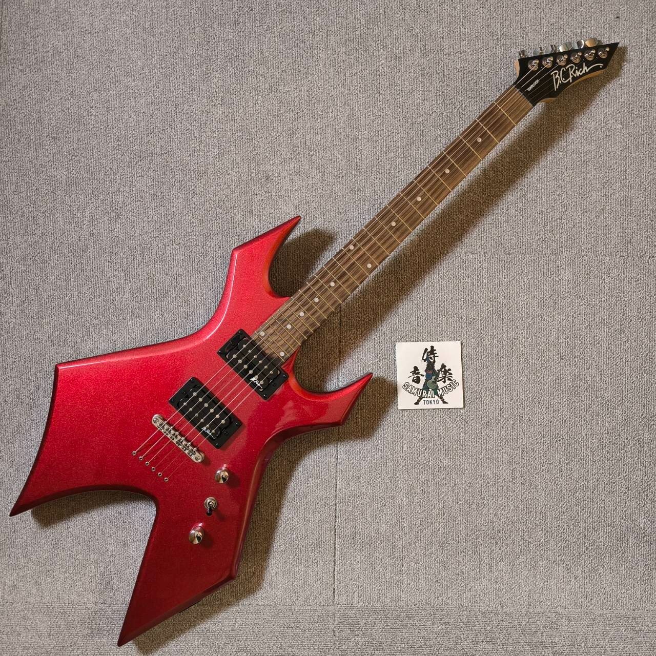 B.C. Rich Warlock Metallic Red Electric Guitar Shipping From Japan Edition