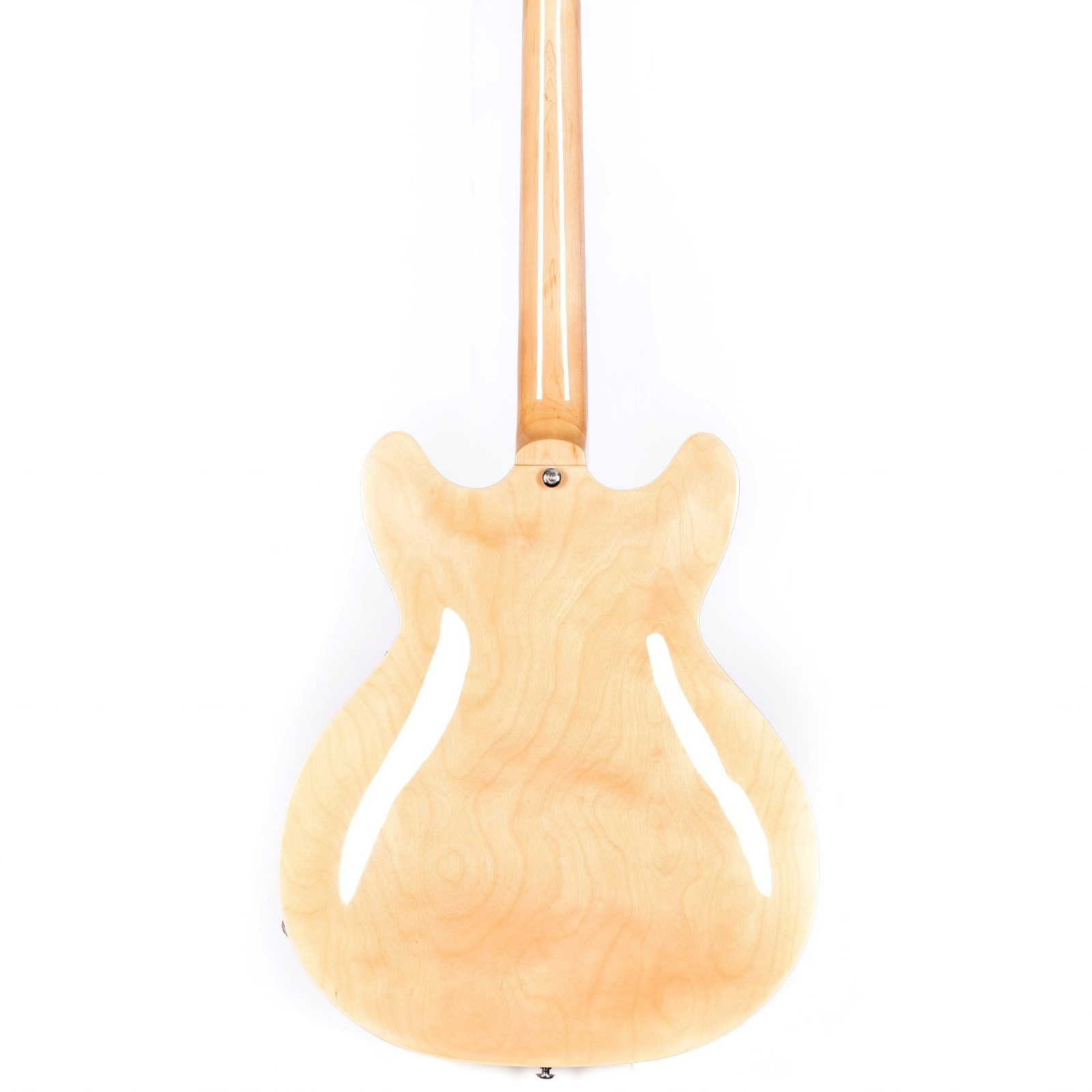 Grote Electric Guitar Semi-Hollow Body Guitar Stainless Steel Frets (Natural)