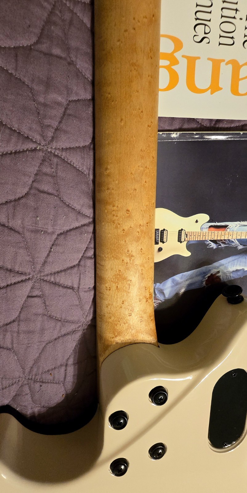 Peavey Wolfgang VH #38 August 1996 Ivory Birdseye Maple OHSC