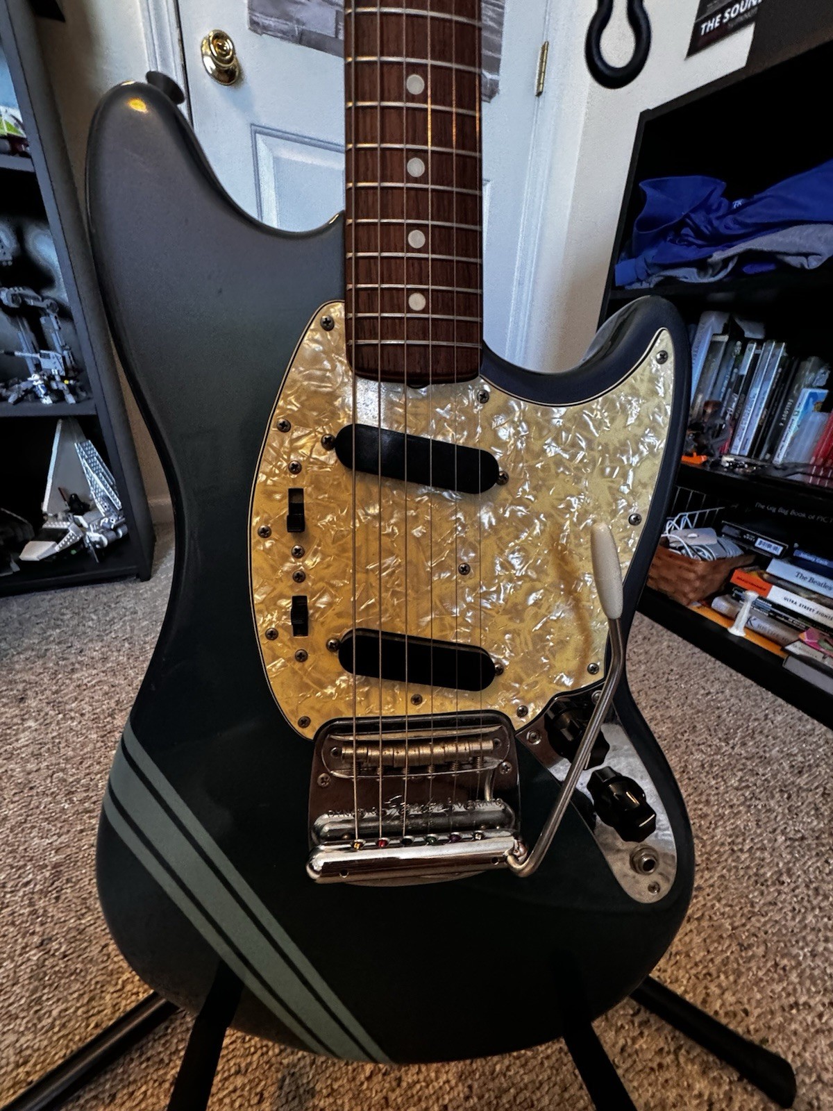 Fender Mustang Competition 1969 Burgundy (Blue)