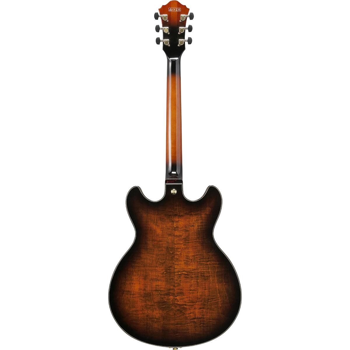 Ibanez Artstar Series ASH300 Hollow Electric Guitar, Tobacco Brown