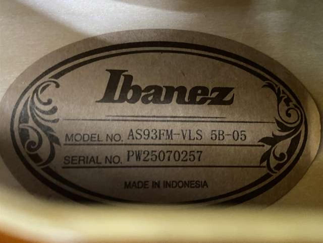Ibanez AS93FM-VLS Used Electric Guitar [AUTH]