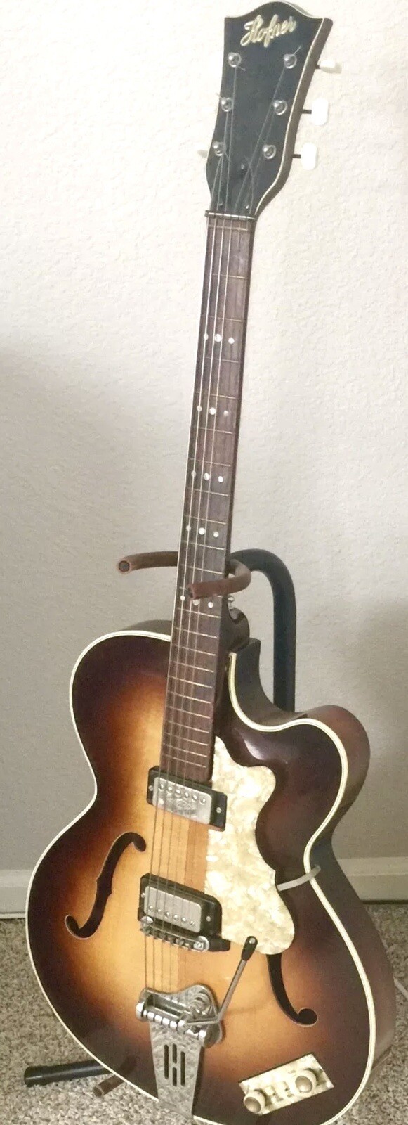 Vtg Hofner Electric Guitar Made in W. Germany