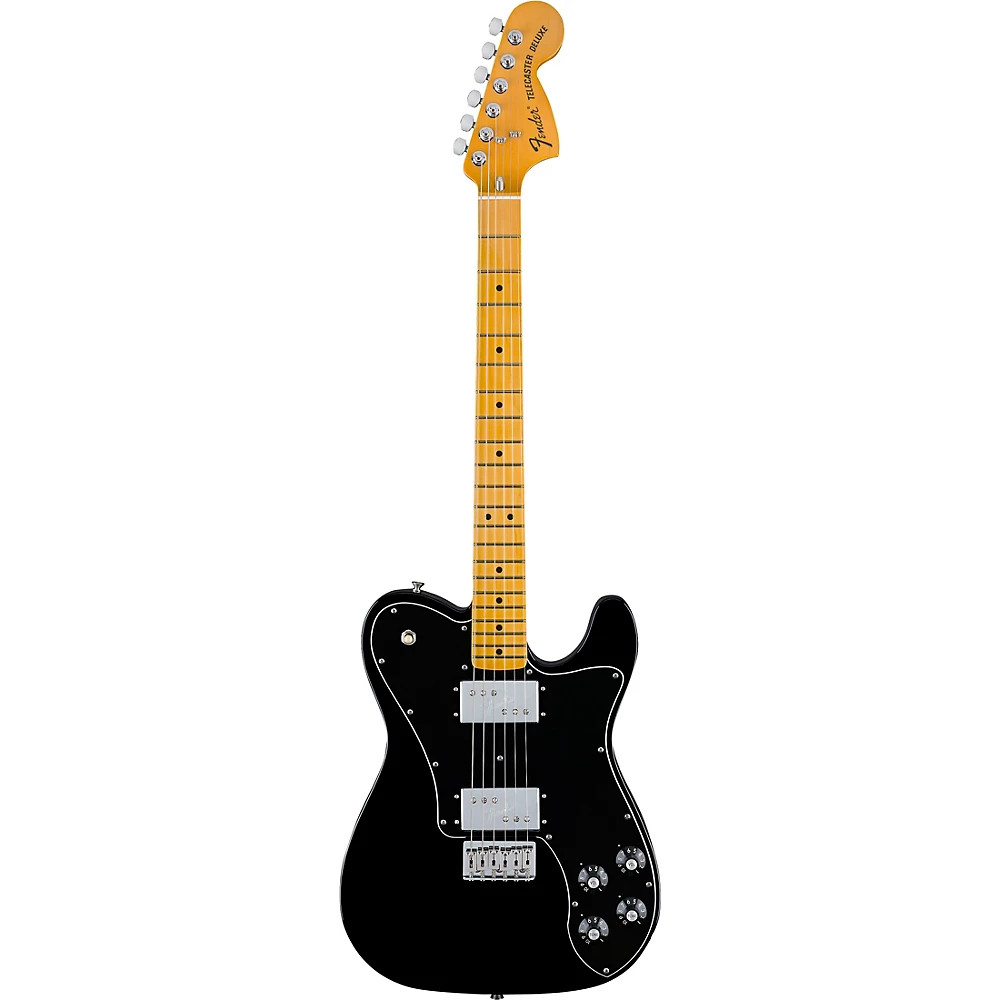 Fender American Vintage II 1975 Telecaster Deluxe Electric Guitar Black