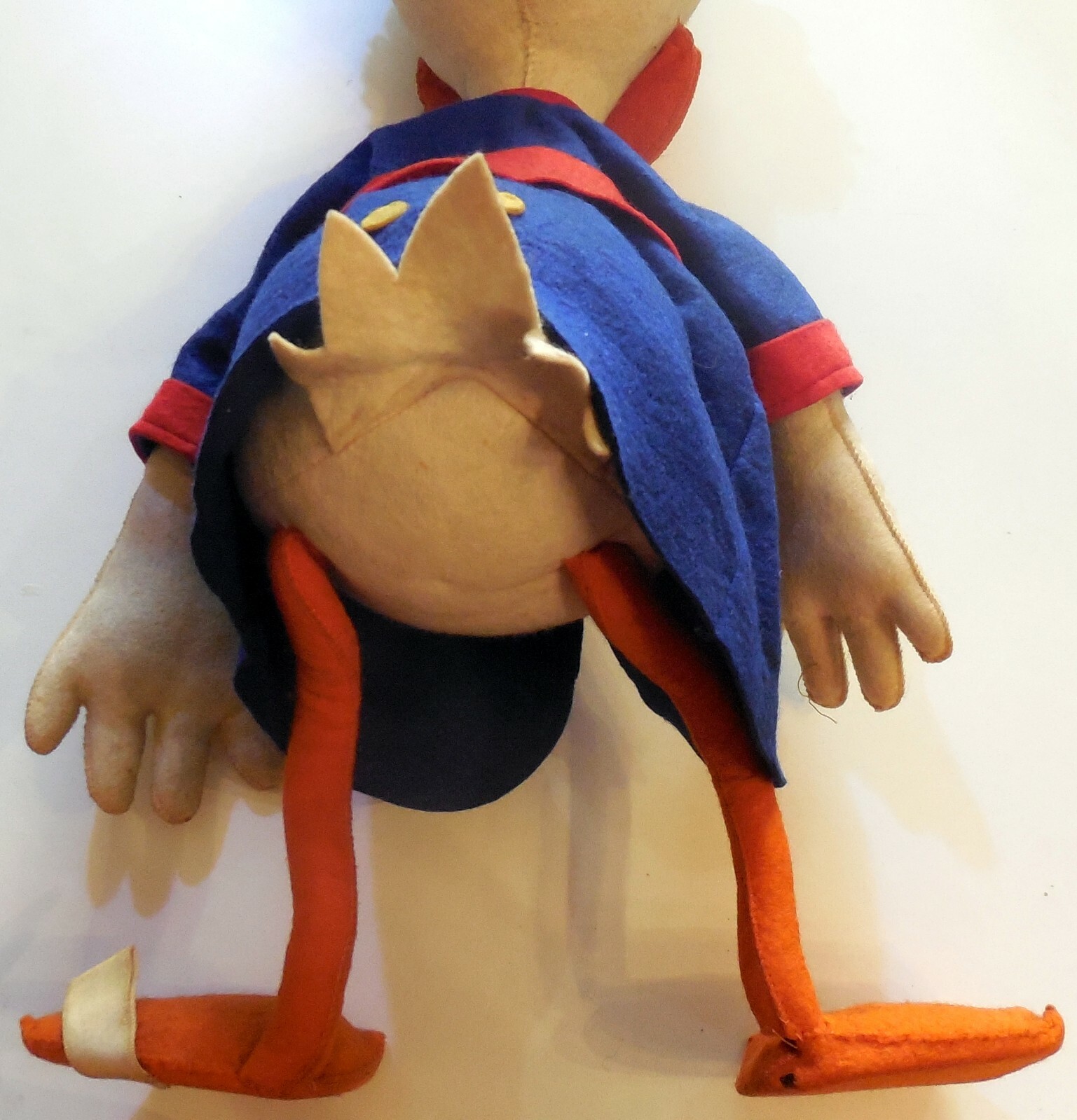VINTAGE large 17″ TOY DOLL LENCI UNCLE SCROOGE MCDUCK DISNEY SISCO ITALY 1950s