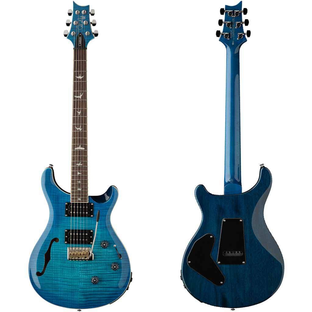 Paul Reed Smith SE Custom 24 Semi-Hollow Piezo Electric Guitar – Lake Blue