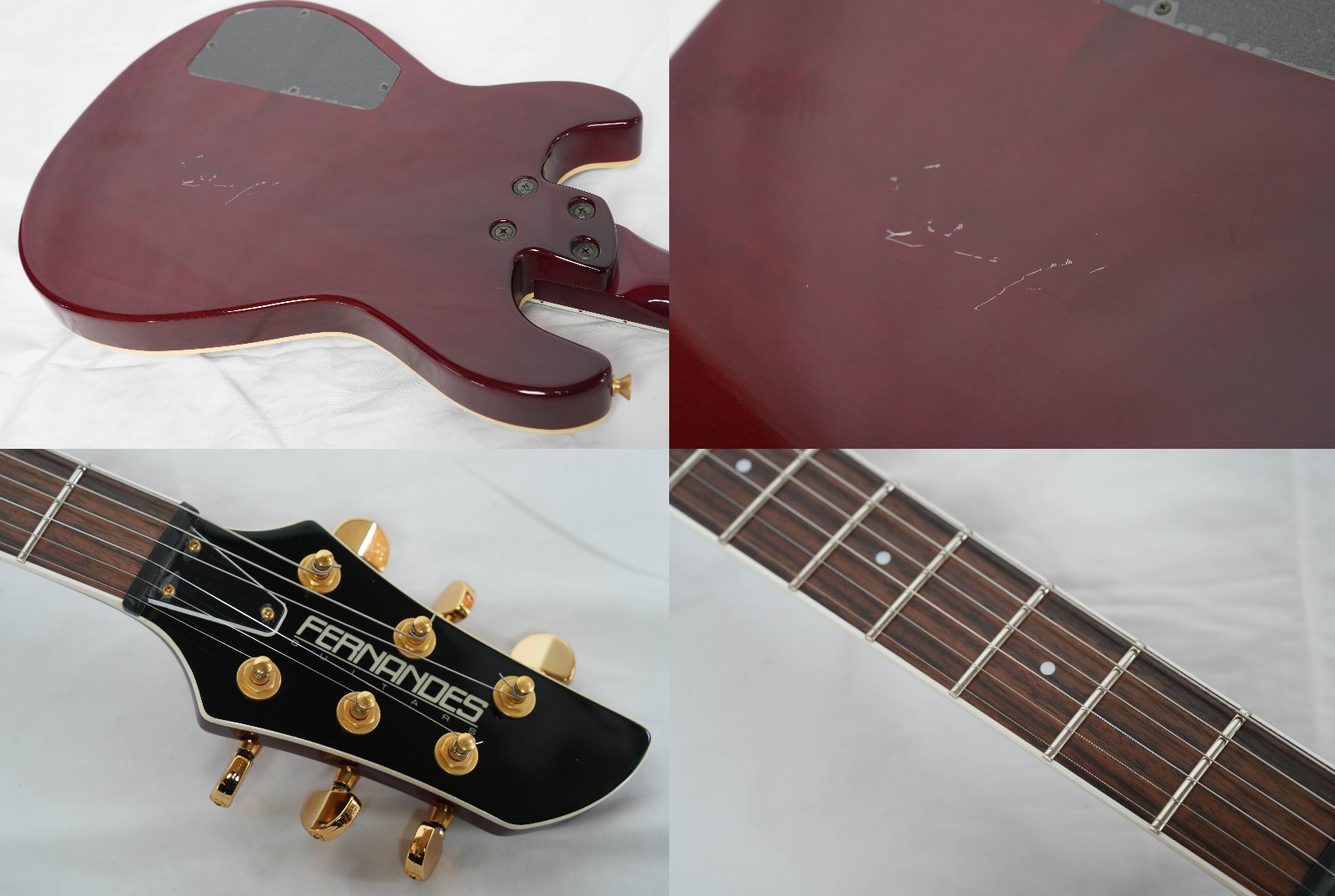 FERNANDES APG-55 Wine Red Good condition