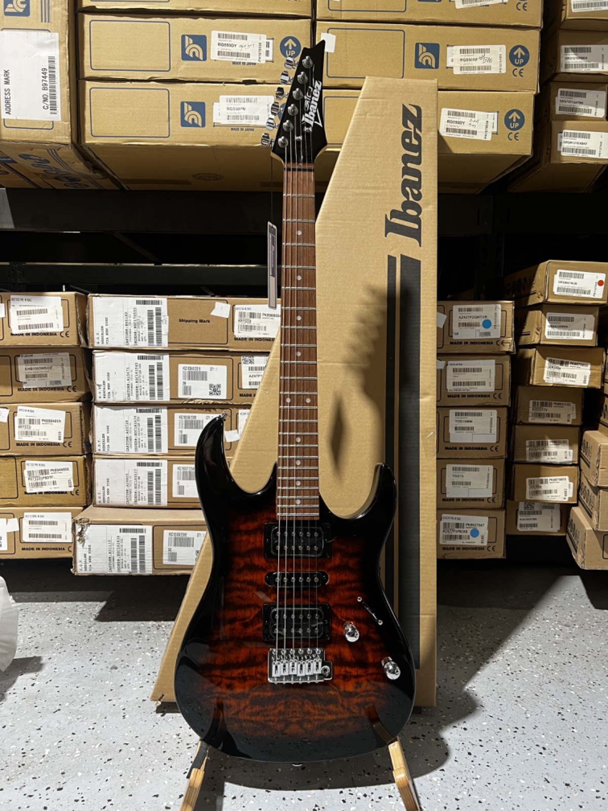 Ibanez Gio GRX70QA Electric Guitar – Sunburst