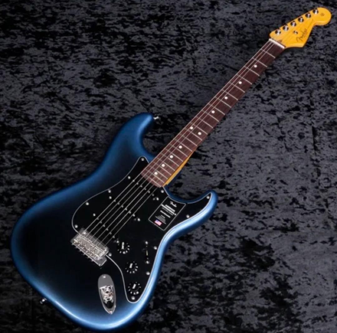 Fender Stratocaster Electric Guitar Metallic Blue Black Pickguard Used