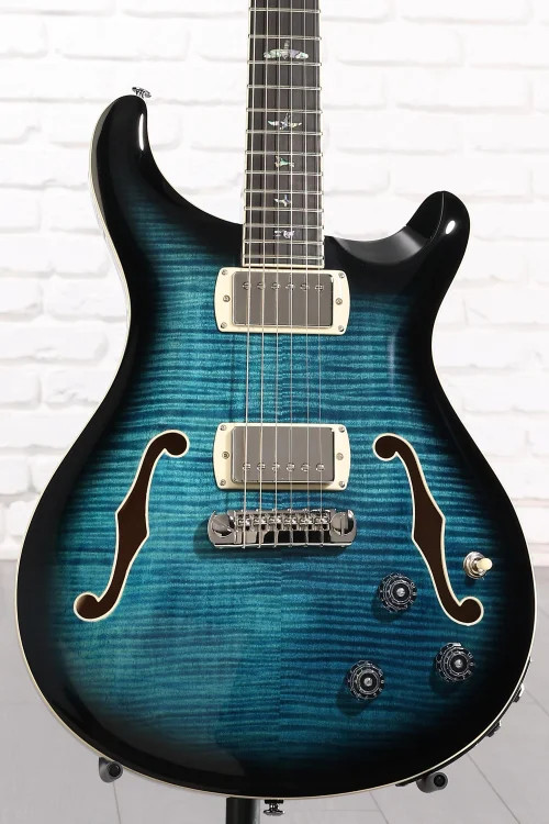 PRS SE Hollowbody II Piezo Electric Guitar – Peacock Blue