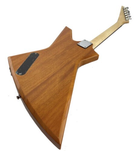 Zenison Rock Style Natural Electric Guitar Solid Body & Plush Back Pack Gig Bag