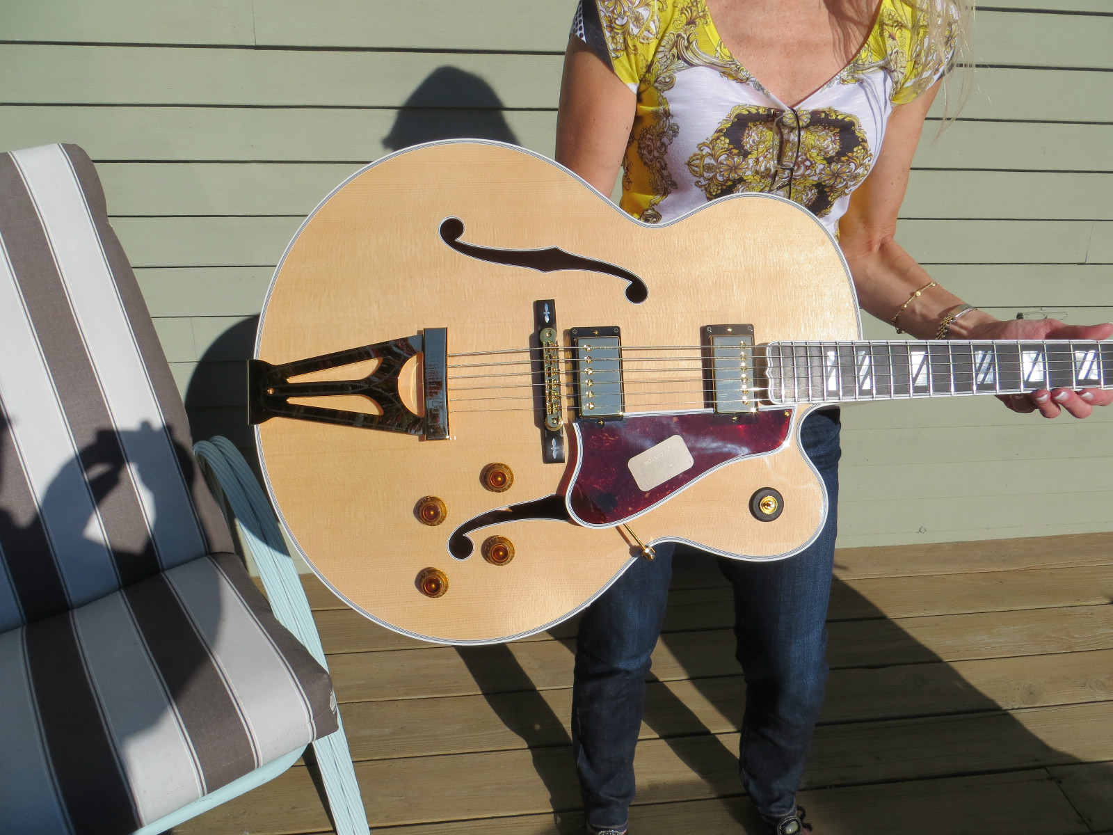 Gibson Custom Shop RARE Super 400 Archtop Hollow Body Natural Ebony Fretboard