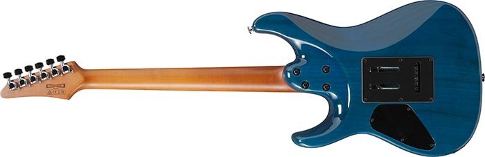 Ibanez Model AZ24S1FTXB Solid Body Electric Guitar, Transparent Turquoise Burst