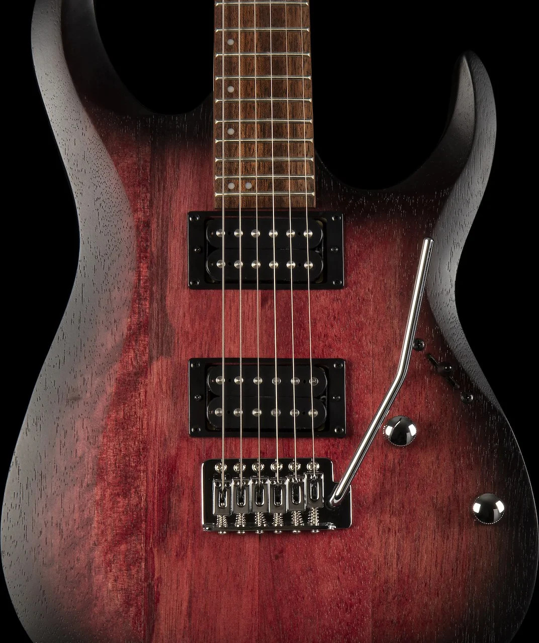 Cort X100OPBB X Series 100 Double Cutaway Electric Guitar. Open Pore Black Ch…