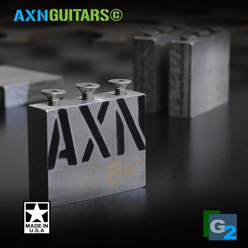 AXN Model84 Raw STEEL 1980s FORMULA Sustain Block AllSizes 37 42 32mm floyd rose