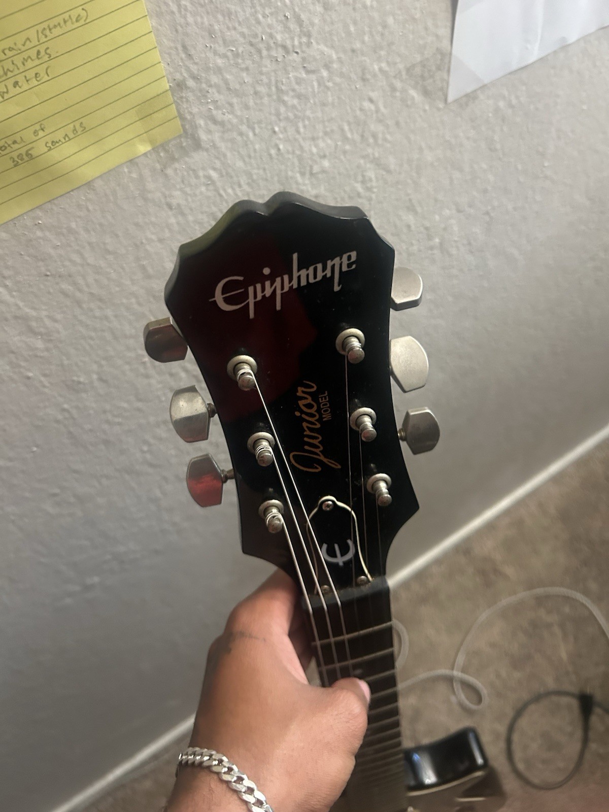 Epiphone Junior Solid Body Electric Guitar Black 6-String Right-Handed