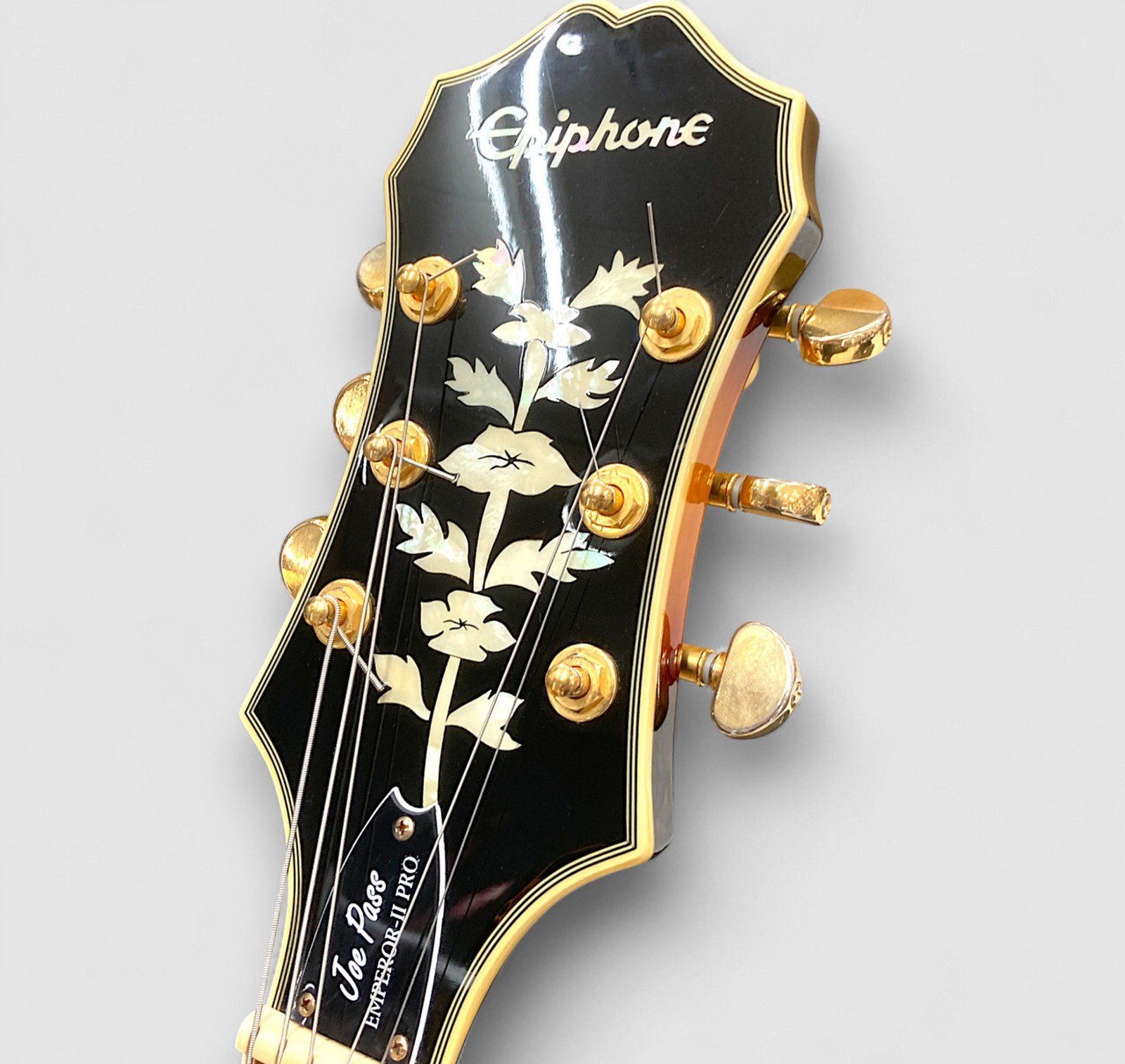 Epiphone JOE PASS EMPEROR II PRO Used 2020 Maple Vintage Sunburst w/Soft Case