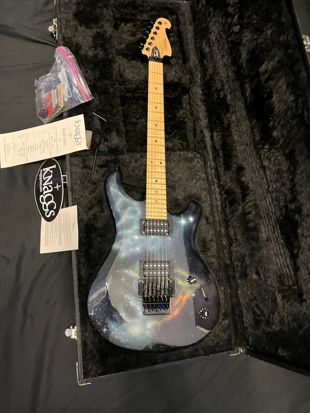 2017 Knaggs Severn XF Trembuck Galaxy Graphic by Nick Ralph Flame Maple Neck W/O