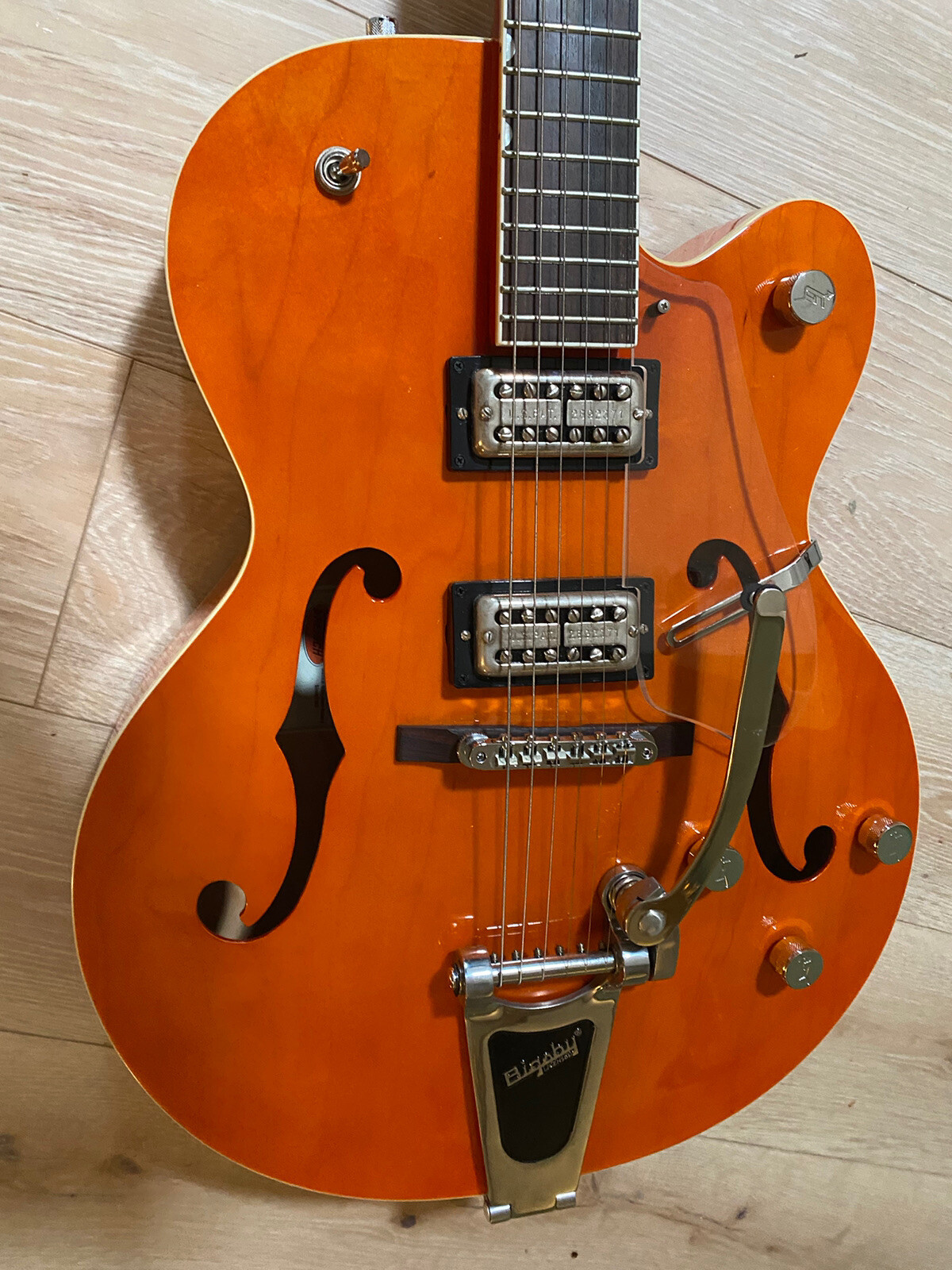 Gretsch G5120 Electromatic Classic Hollow Body Electric Guitar – Orange Stain