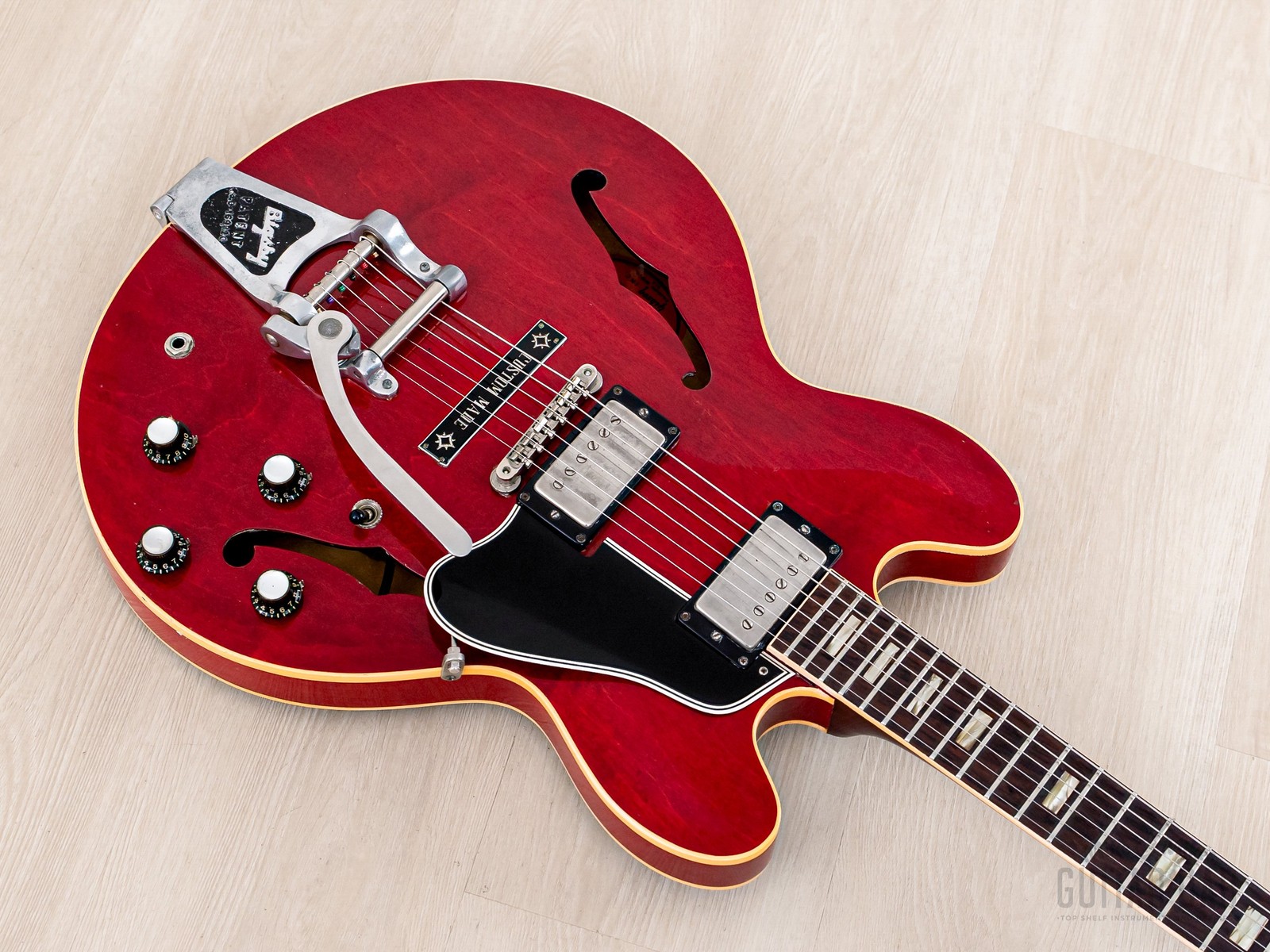 1962 Gibson ES-335 TDC Vintage Semi-Hollow Guitar w/ Bigsby, Pat # Pickups, Case