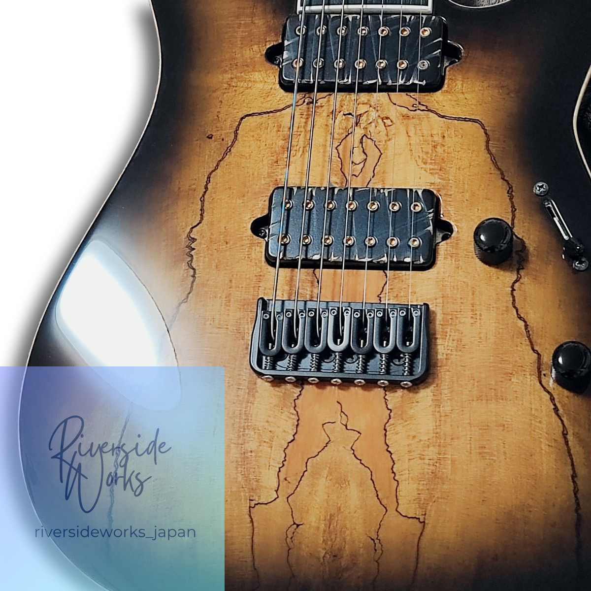 ESP E-II M-seven 7-String Electric Guitar Spalted Maple