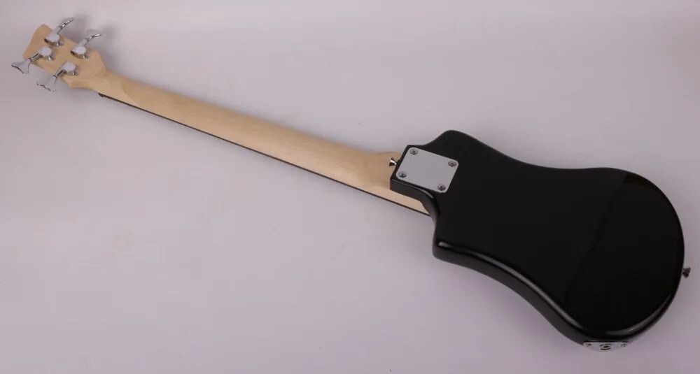 4strings electric bass basswood body maple neck rosewood FN in black color
