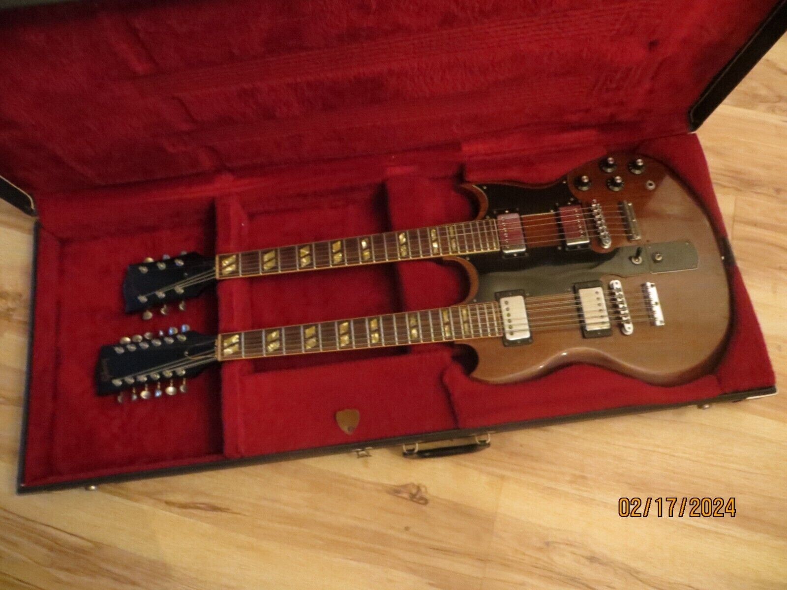 1978 Gibson EDS-1275 Double-Neck Walnut Electric Guitar w/ Original Case