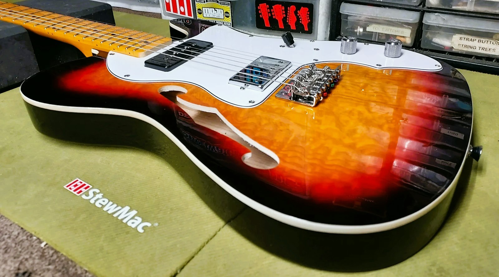 Thinline Telecaster style Major Upgrades GEARit GTL-200 Shoreline Thinline Tele