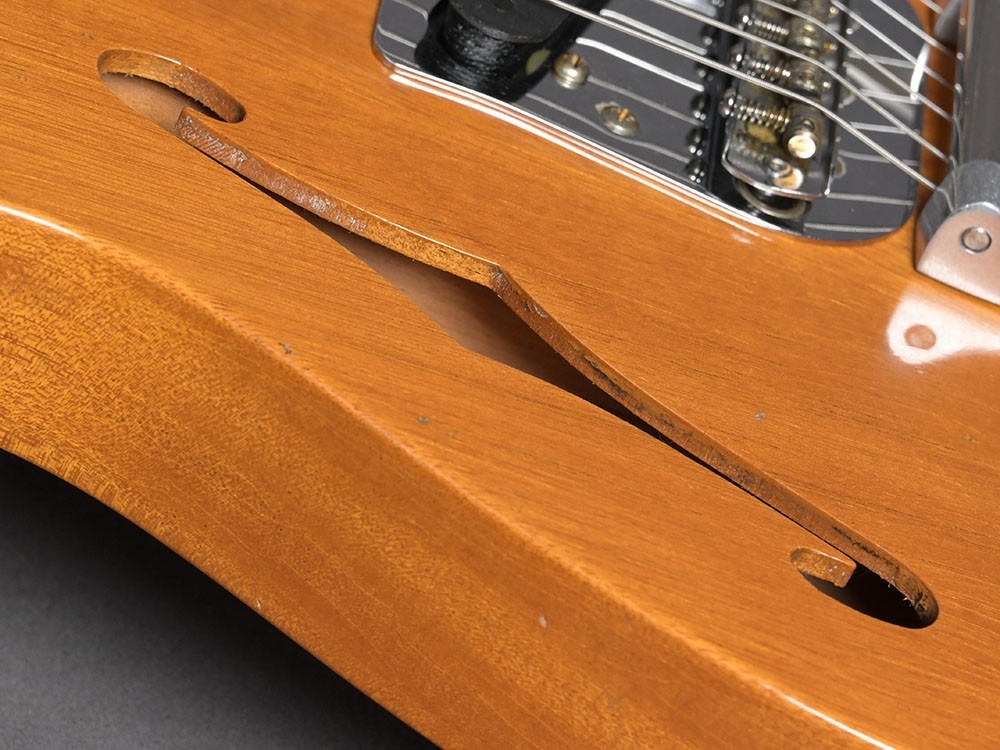 Fender Custom Shop Telecaster 1968 Thinline JR w. Bigsby Aged Natural Mahogany