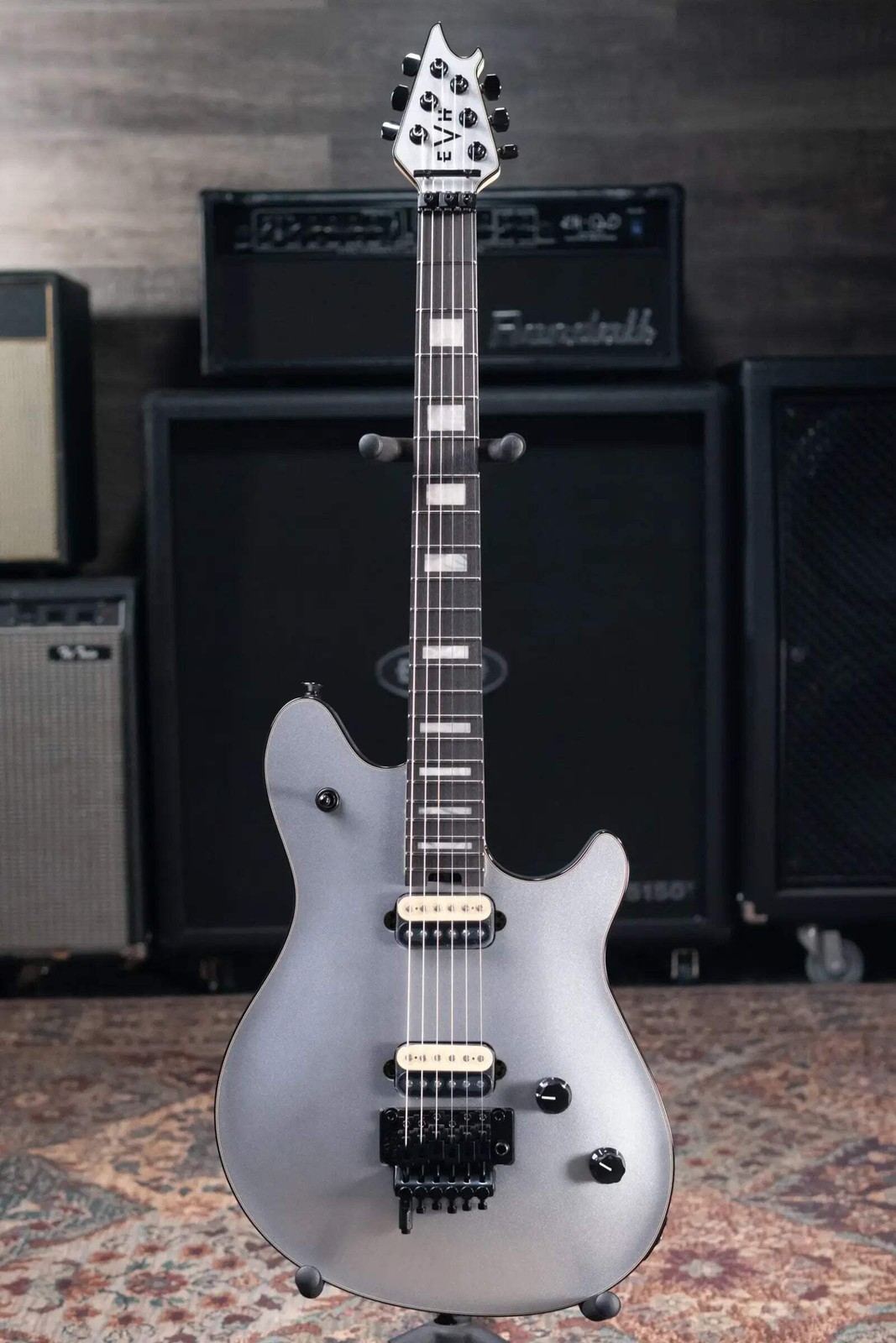 EVH Wolfgang USA Electric Guitar – Silver with Hardshell Case