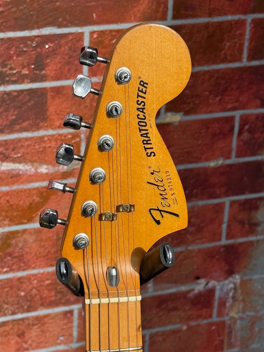 1980 Fender Stratocaster International Color Ltd. Run a bad ass Graffiti Yellow.