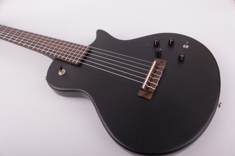 Electric Classical Guitar Silent Nylon String Reverb delay Mahogany Body