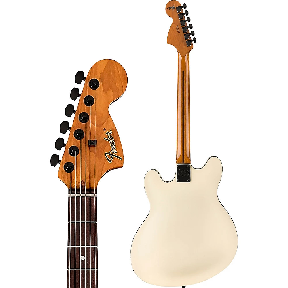 Fender Tom DeLonge Starcaster Guitar Satin Olympic White 197881450533 RF