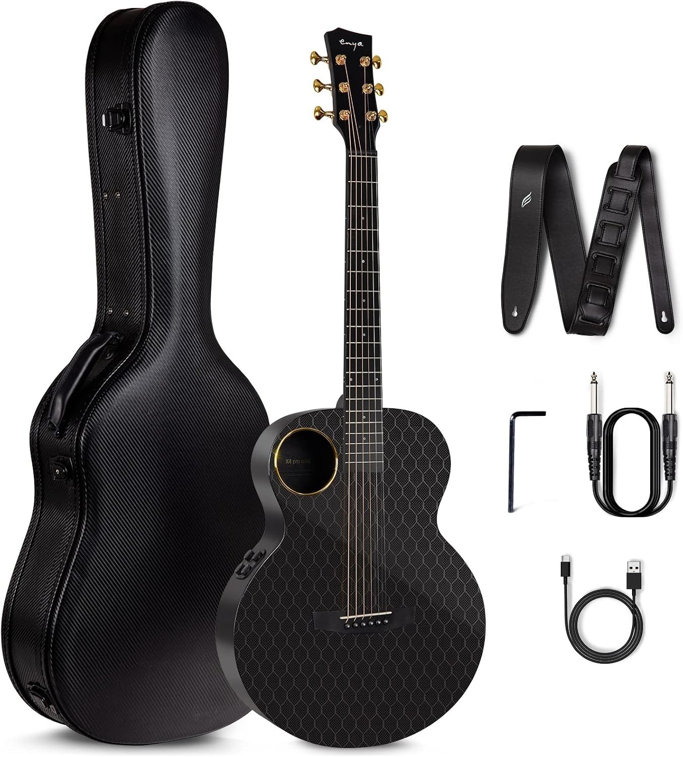 Enya X4 PRO Custom Luca Stricagnoli Collaboration Edition 41″ Electric Guitar