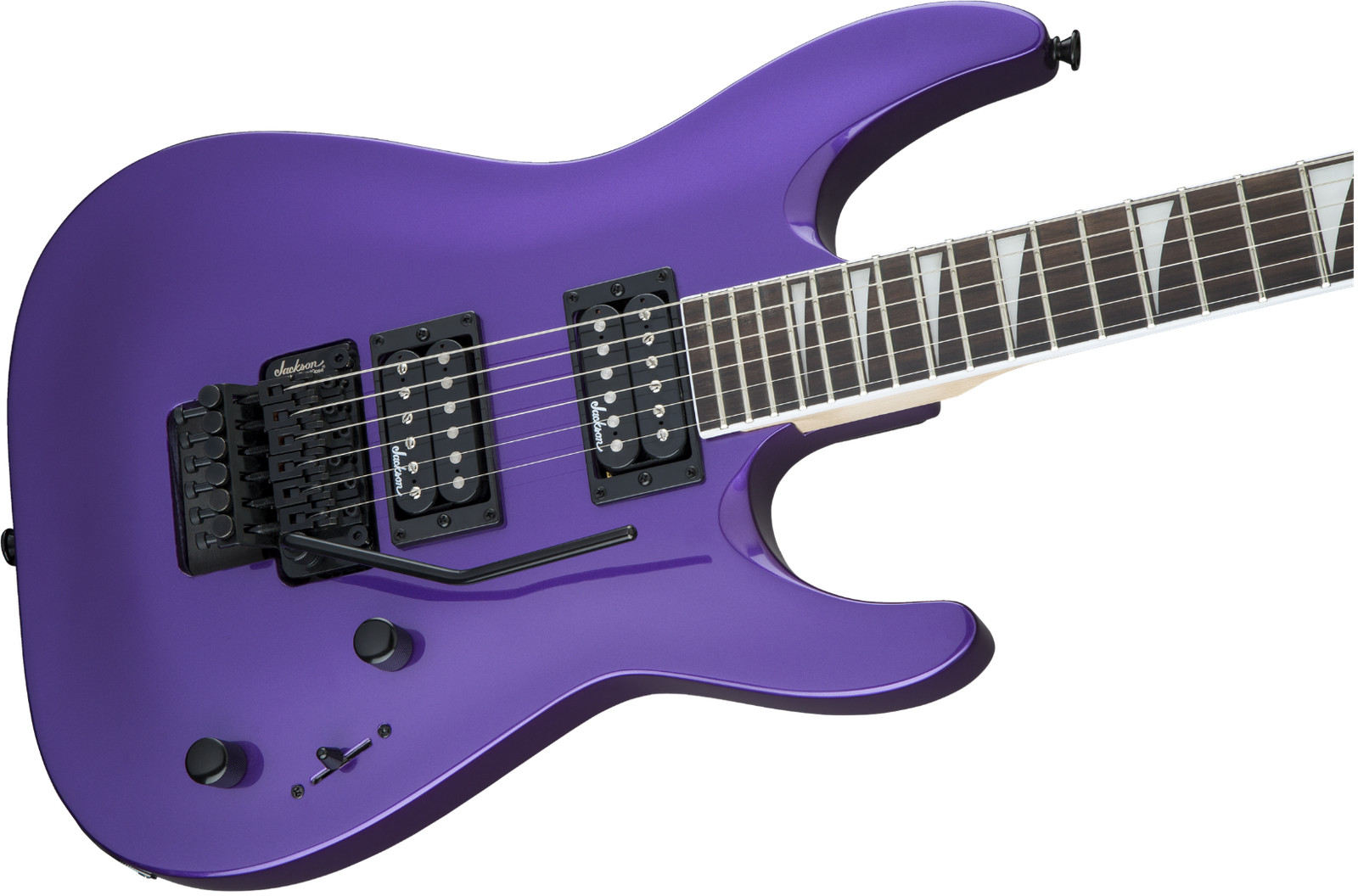 Jackson JS32 Arch Top Electric Guitar in Pavo Purple, Amaranth Fretboard