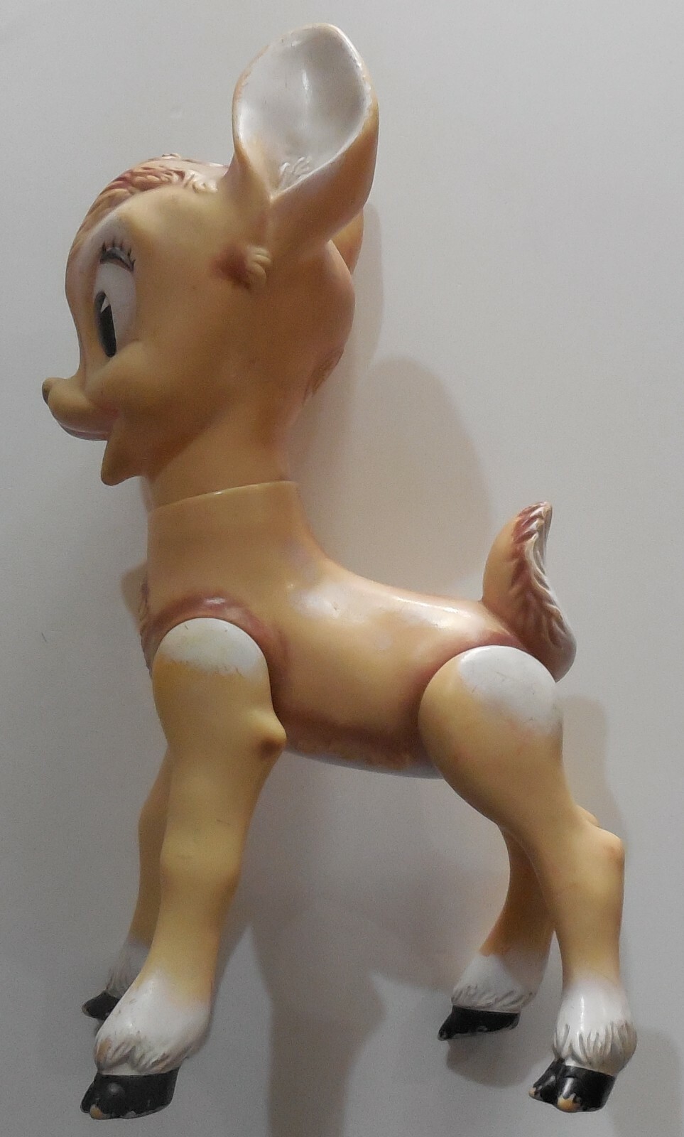 VINTAGE LARGE RUBBER SQUEAK TOY DISNEY LEDRA LEDRAPLASTIC BAMBI 1960s ITALY
