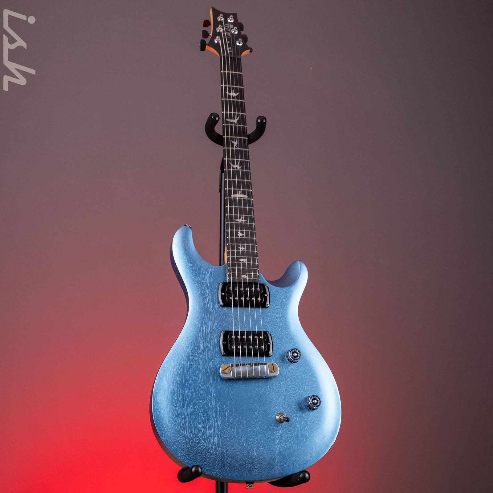 PRS SE CE 24 Standard Stoptail Satin Ice Blue Metallic