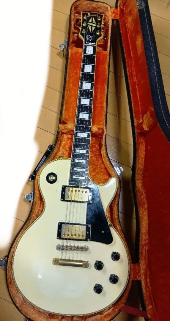 Burny Les Paul Custom Diamond Inlay Safe packing!