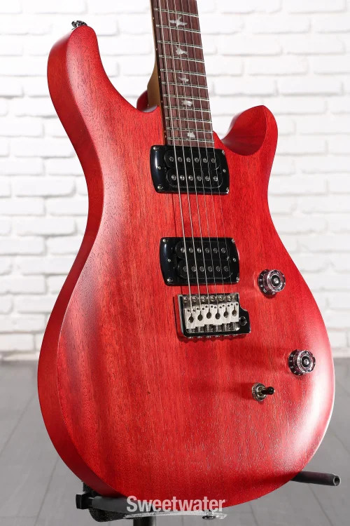 PRS SE CE 24 Standard Satin Electric Guitar – Vintage Cherry Satin
