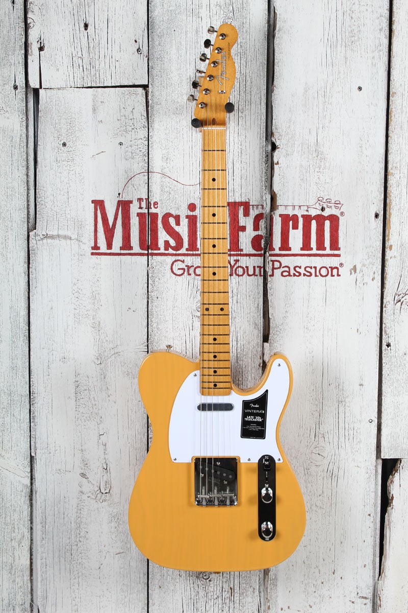 Fender Vintera III Late ’50s Telecaster Electric Guitar Butterscotch w Gig Bag