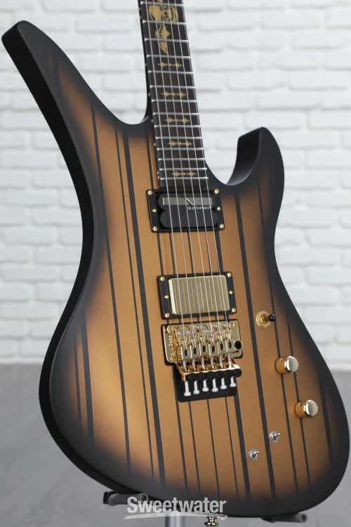 Schecter Synyster Gates Custom-S Electric Guitar – Satin Gold Burst