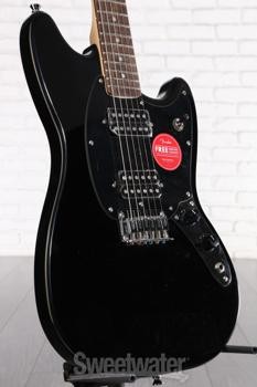 Squier Sonic Mustang HH Electric Guitar – Black, Laurel Fingerboard