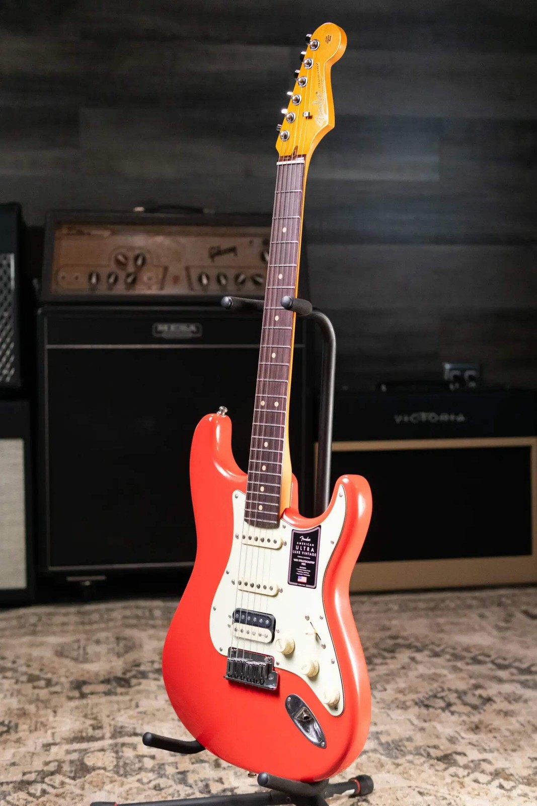 Fender American Ultra Luxe Vintage ’60s Stratocaster HSS Electric Guitar – Fiest