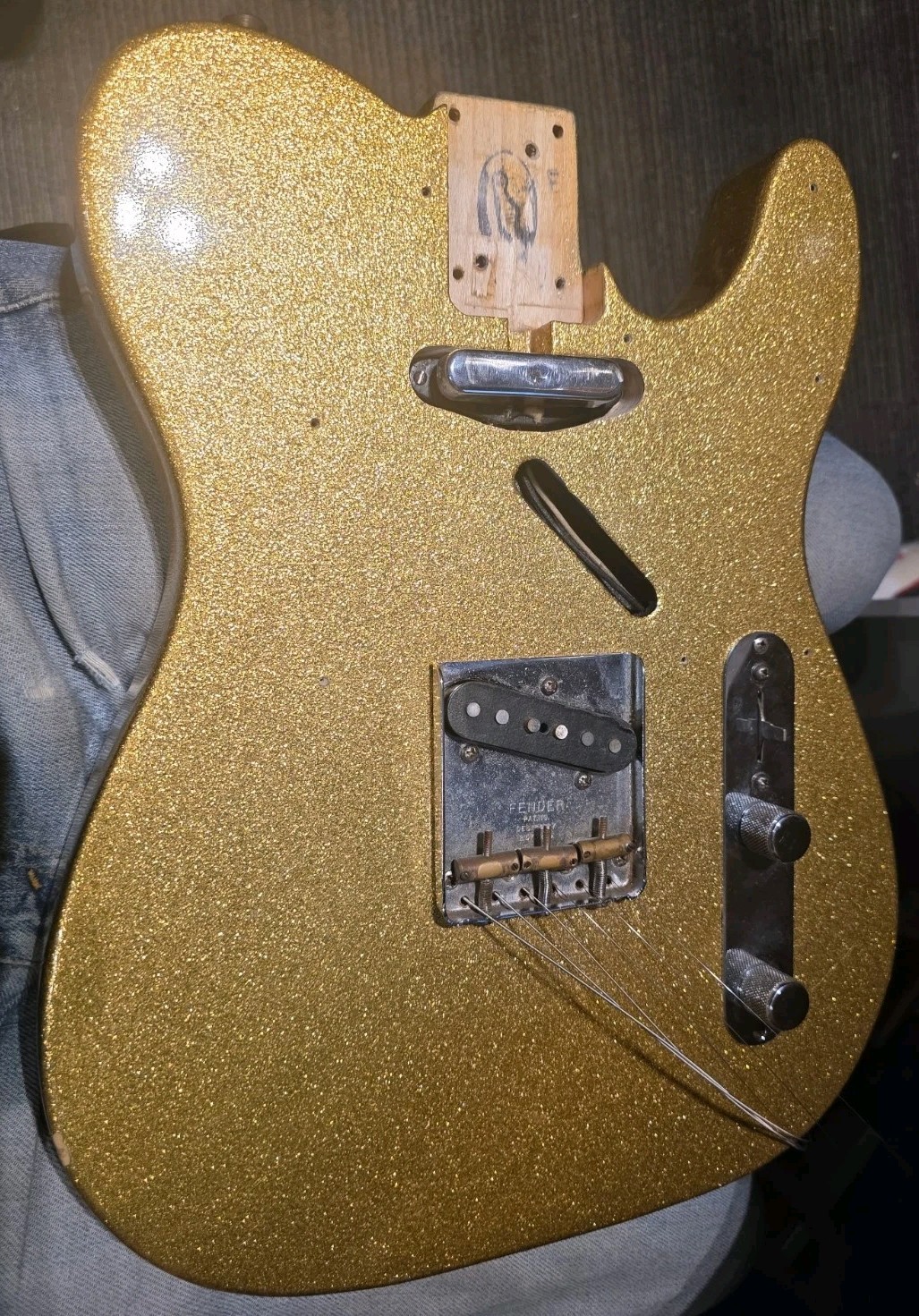 1993 Fender Custom Shop Gold Sparkle Telecaster w/HSC! -LL