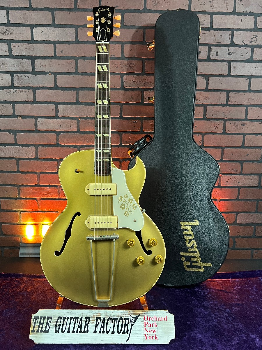 Vintage 1953 Gibson ES-295 Electric Hollow-Body Archtop – Bullion Gold – Refi…