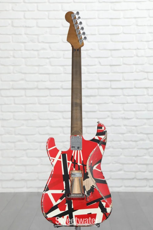EVH Striped Series Frankenstein Relic – Red/Black/White