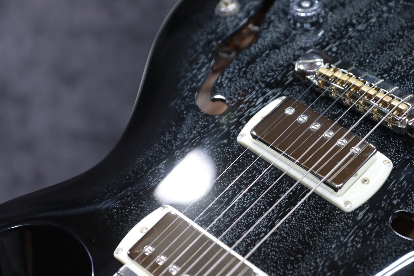 PRS SE Hollowbody Standard Dog Hair Smokeburst Electric Guitar w/Bag #H086974