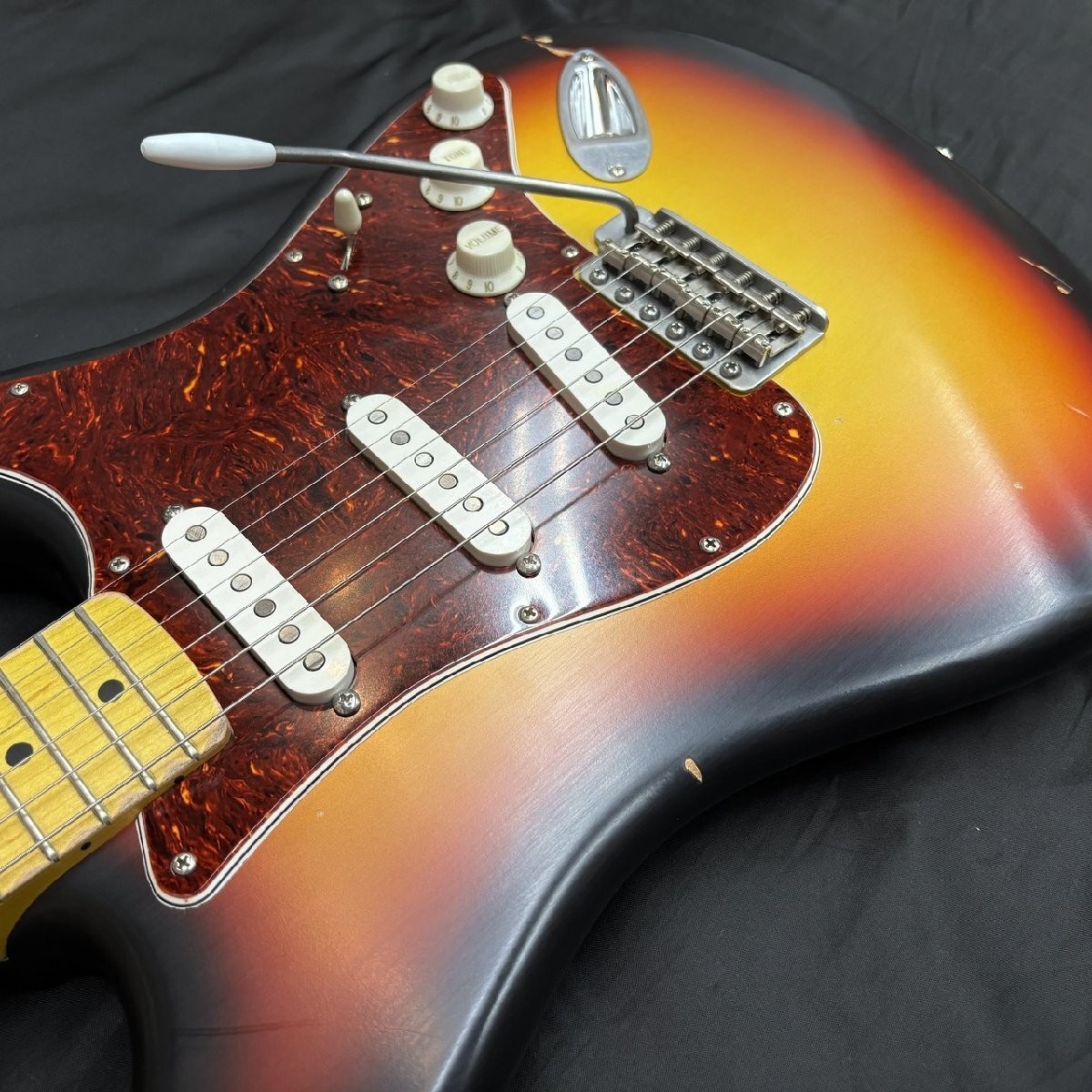 Electric Guitar Nash Guitars S-63 3 Tone Burst Alder Body Maple Neck with Case