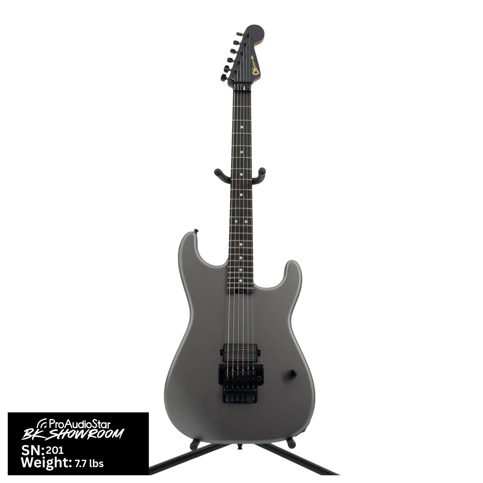 Used Charvel Custom Shop San Dimas 1H Electric Guitar – Satin Pewter