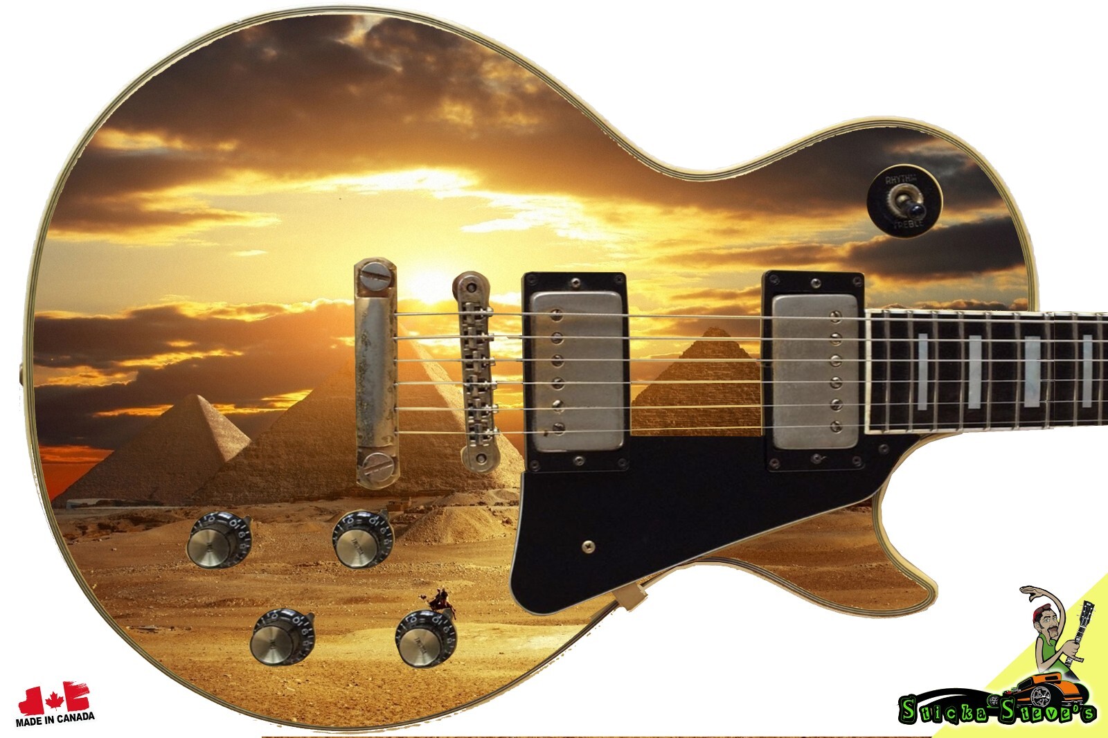 Guitar/Bass Skin Axe Wrap Re Skin Vinyl Wrap Decal Sticker When in Egypt 006